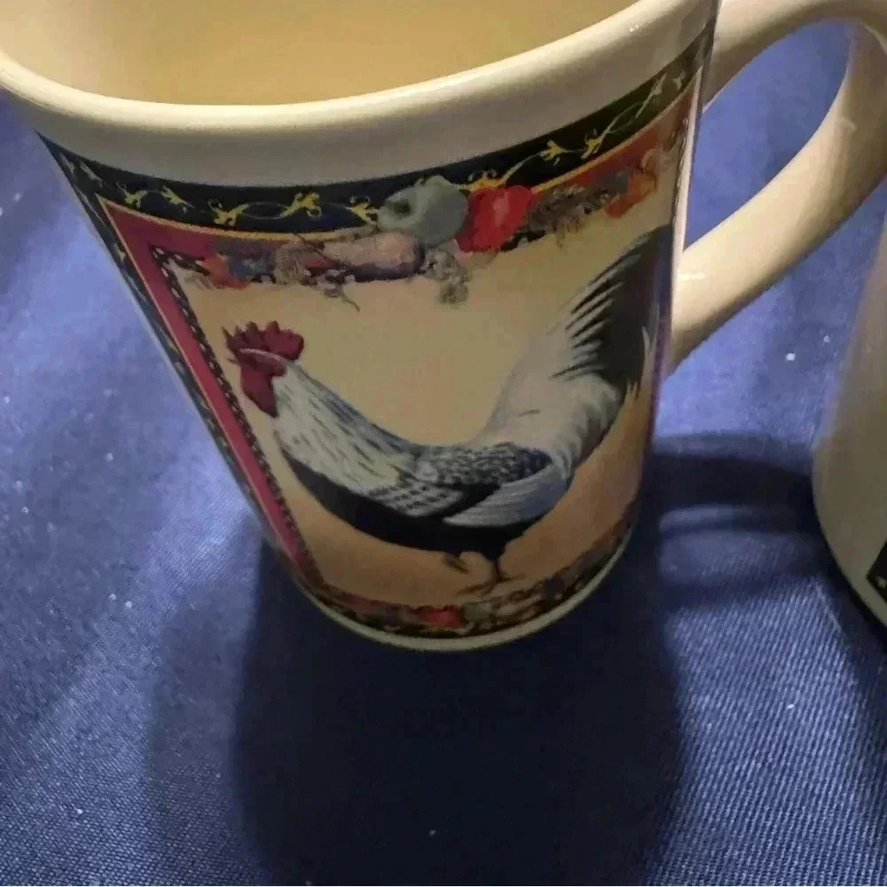 Bay Island Set of Two ROOSTER Mugs - Picture 6 of 11